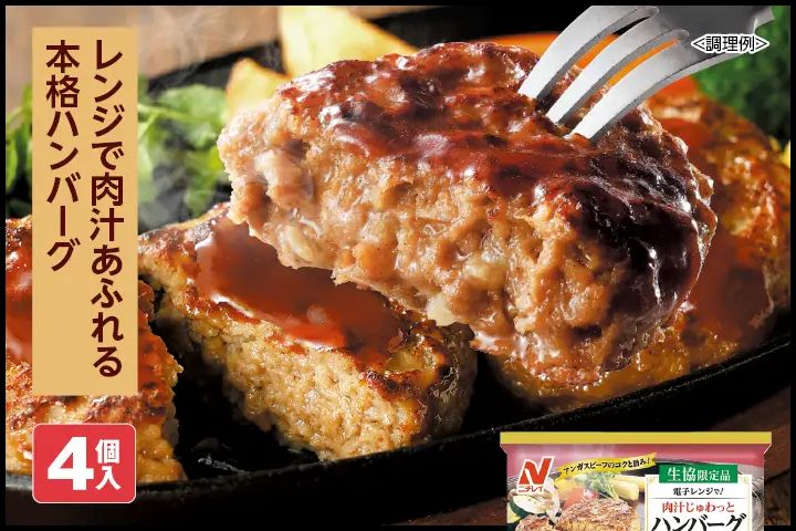 洋食グルメセット 肉汁じゅわっとハンバーグ